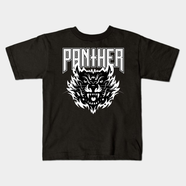 Panther, logo version Kids T-Shirt by Krobilad